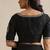 Black embroidered silk and tissue blouse