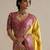 Hot pink embroidered chinia silk blouse