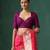 Purple embroidered silk blouse