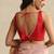 Pink embroidered pure chanderi silk blouse