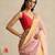 Pink embroidered pure chanderi silk blouse