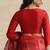 Red pure chanderi silk blouse