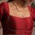 Red pure chanderi silk blouse