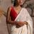Red pure chanderi silk blouse