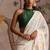 Green pure chanderi silk blouse