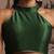 Green pure chanderi silk blouse