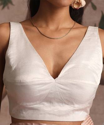White and silver tissue blouse 4