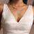 White and silver tissue blouse