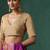 Golden pure tissue silk blouse