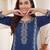 Women Ethnic Motifs Embroidered Regular Thread Work Pure Cotton Kurta with Trousers