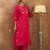 Women Floral Embroidered Regular Thread Work Pure Cotton Kurta with Trousers