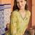 Women Floral Embroidered Regular Beads and Stones Kurta with Trousers