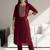 Women Ethnic Motifs Embroidered Regular Thread Work Kurta with Trousers