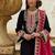 Embroidered Round Neck Gotta Patti Straight Kurta With Trousers & Dupatta