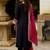 Embroidered Round Neck Gotta Patti Straight Kurta With Trousers & Dupatta