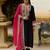 Embroidered Round Neck Gotta Patti Straight Kurta With Trousers & Dupatta