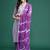 Leheriya Printed Thread Work Pure Cotton Kurta With Trousers & Dupatta