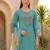 Women Floral Embroidered Regular Thread Work Kurta with Trousers & With Dupatta