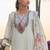 Women Floral Embroidered Regular Thread Work Pure Cotton Kurta with Trousers & With Dupatta