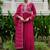 Women Floral Embroidered Pleated Kurta with Trousers & With Dupatta