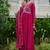 Women Floral Embroidered Pleated Kurta with Trousers & With Dupatta