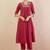 Women Floral Embroidered Panelled Thread Work Pure Cotton Kurta with Trousers & With Dupatta