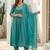 Women Floral Embroidered Panelled Beads and Stones Pure Cotton Kurta with Trousers & With Dupatta
