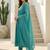 Women Floral Embroidered Panelled Beads and Stones Pure Cotton Kurta with Trousers & With Dupatta