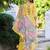 Women Ethnic Motifs Printed Regular Thread Work Linen Kurta with Trousers & With Dupatta