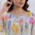 Women Floral Printed Pleated Pure Cotton Kurta with Trousers