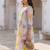 Women Floral Printed Pleated Pure Cotton Kurta with Trousers