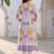 Women Floral Printed Pleated Pure Cotton Kurta with Trousers