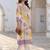 Women Floral Printed Pleated Pure Cotton Kurta with Trousers