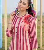 Women Printed Regular Pure Cotton Kurta with Trousers