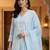 Women Ethnic Motifs Embroidered Regular Thread Work Pure Cotton Kurta with Trousers & With Dupatta