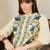 Floral Embroidered Mandarin Collar Thread Work Straight Cotton Kurta & Palazzos