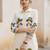 Women Floral Embroidered Regular Thread Work Pure Cotton Kurta with Trousers