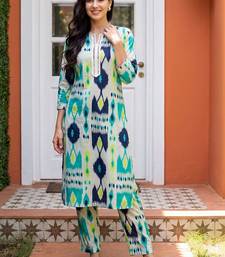 Women Printed Regular Pure Cotton Kurta with Trousers