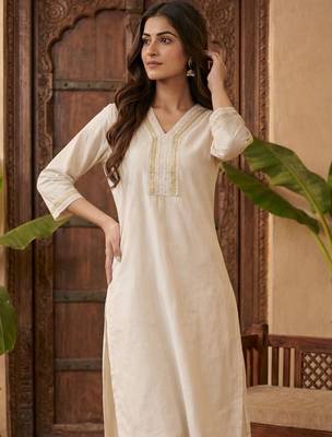 Women Regular Gotta Patti Kurta with Trousers 2