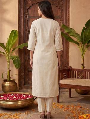 Women Regular Gotta Patti Kurta with Trousers 4