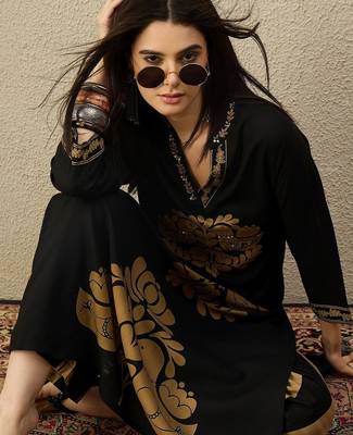 Women Ethnic Motifs Printed Regular Sequinned Kurta with Palazzos 2