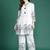 Floral Printed Pleated Mirror Work Pure Cotton Kurta with Palazzos