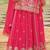 Ethnic Motifs Embroidered V-Neck Straight Kurta With Sharara & Dupatta