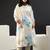 Women Floral Printed Regular Sequinned Linen Kurta with Trousers & With Dupatta