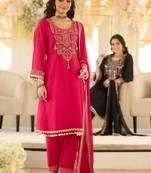 Women Ethnic Motifs Embroidered Regular Beads and Stones Kurta with Salwar & With Dupatta