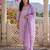 Women Floral Printed Regular Mirror Work Kurta with Trousers & With Dupatta