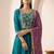 Women Ethnic Motifs Embroidered Panelled Thread Work Kurta with Trousers & With Dupatta