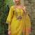 Women Floral Embroidered Regular Thread Work Liva Kurta with Trousers & Dupatta