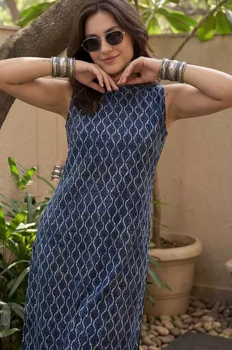 Women Printed Regular Pure Cotton Kurta with Palazzos