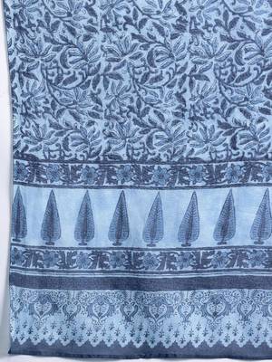 Floral Printed Pure Cotton Kurta With Palazzos & Dupatta 5